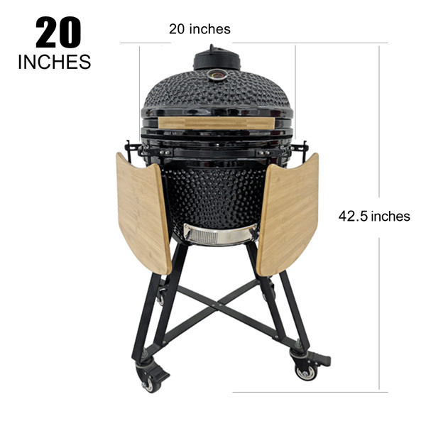 Medium Large size Kamado bono factory, 20 inch Kamado bbq grill manufactory (9)