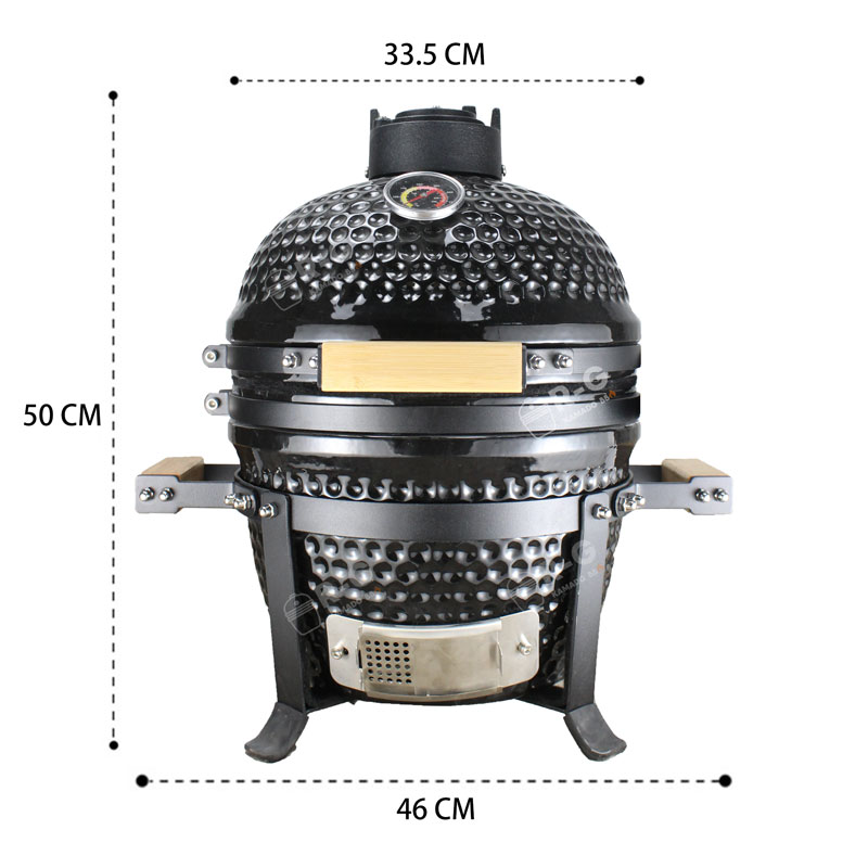 mini-13-inch-compact-ceramic-kamado-BBQ grill-factory