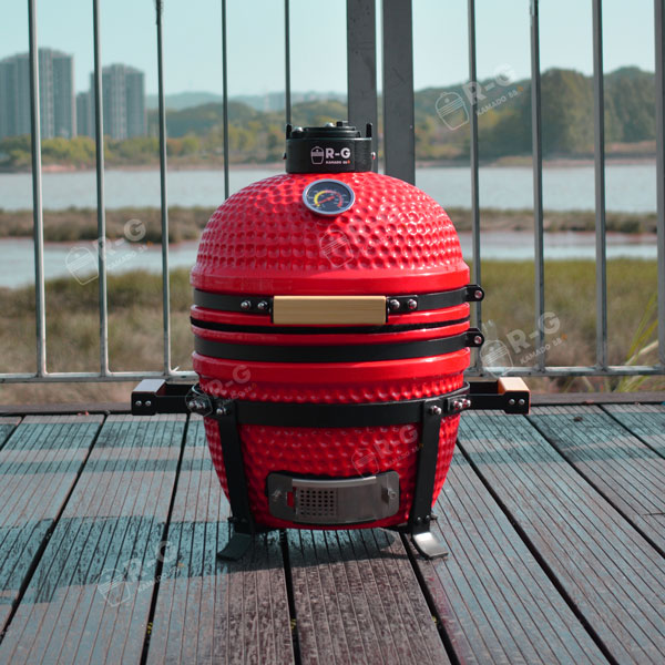 red-mini-kamado-bbq-grill-with-dual-handle