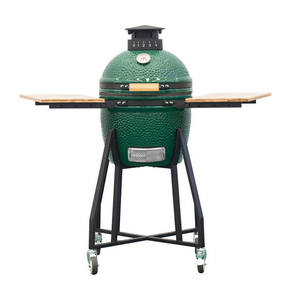 16-inch-kamado-with-trolley-and-side-tables