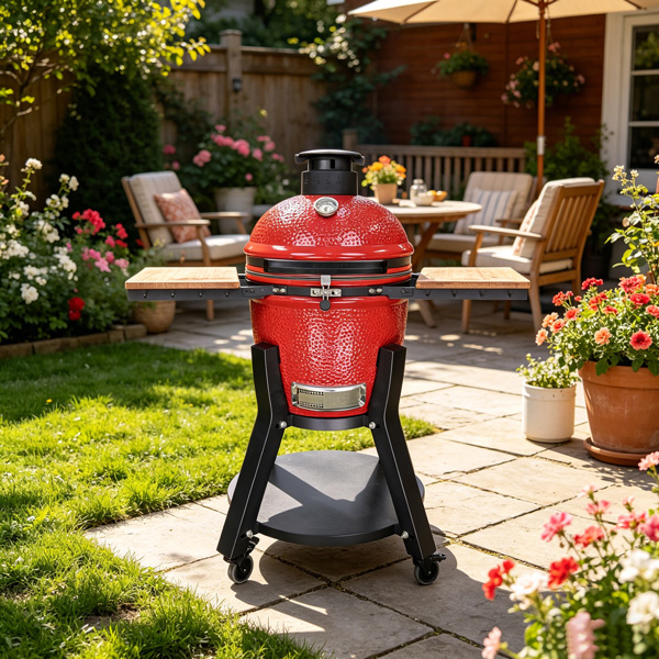 18-Zoll-großer-Keramik-Kamado-Grill-schwarz-mit-Halterung-von-RG-Kamado-BBQ-beste-Fabrik-in-China-ceramic-cooker