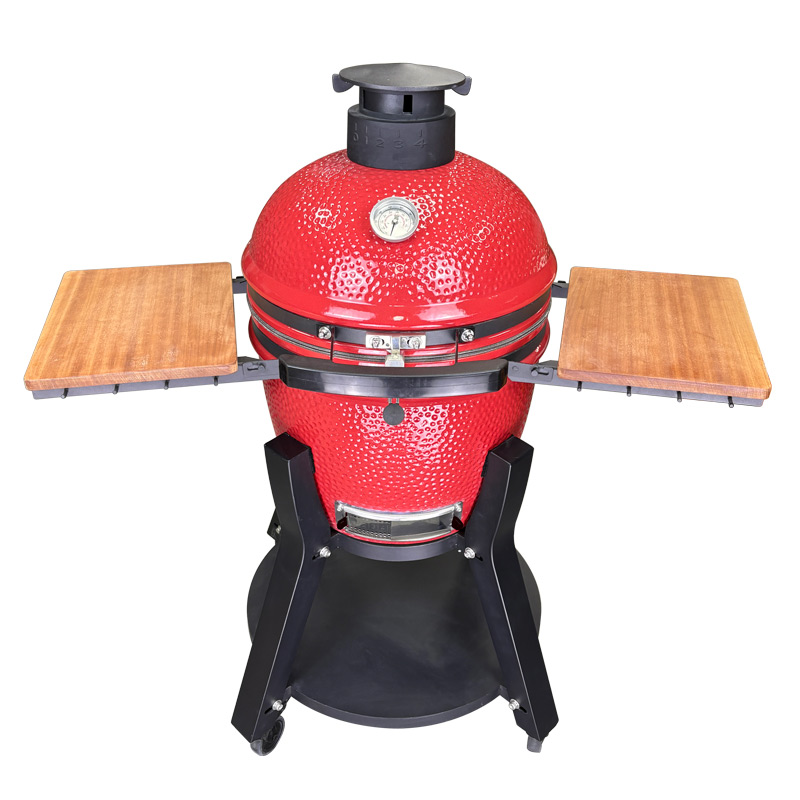 Japanese red-kamado-joe-classic-egg-grill-with-black-stand china
