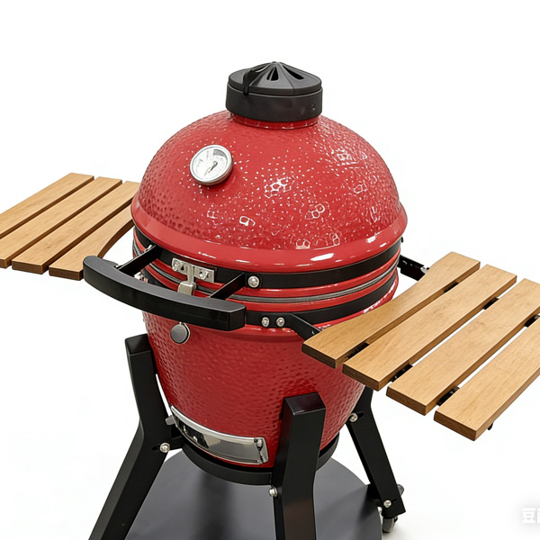 Medium-18-inch-Ceramic-Kamado-BBQ-Grill-factory-with-strong-leg