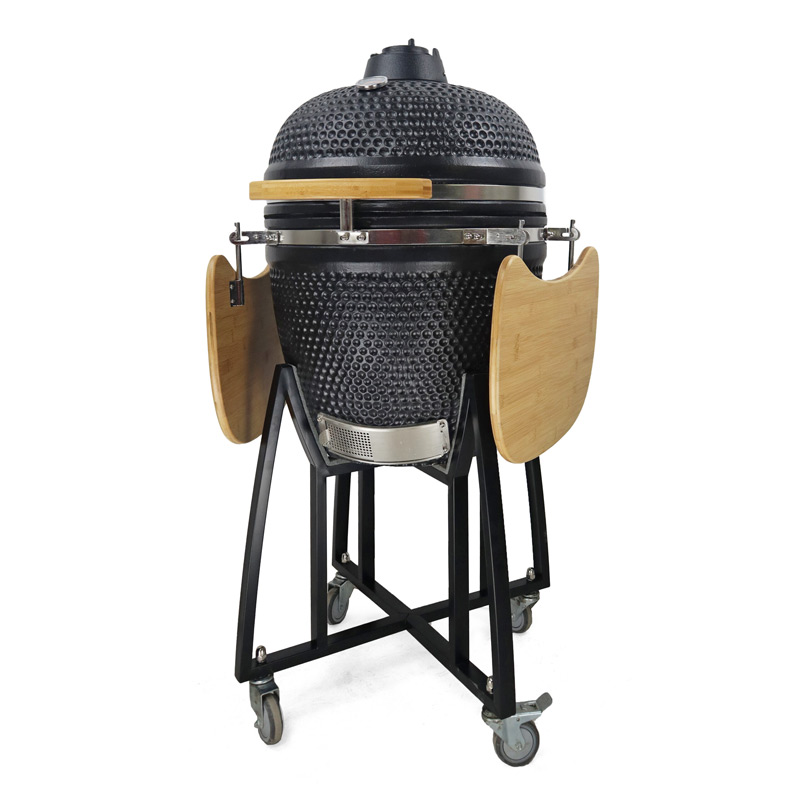 Suporte-preto-fosco-para-Kamado-de-cerâmica-fábrica-da-China